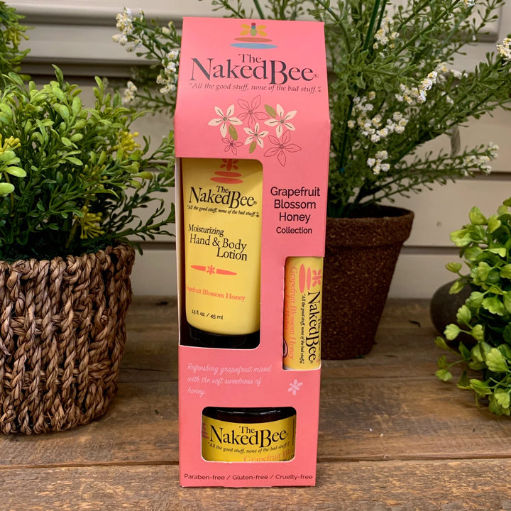The Naked Bee Gift Set- Grapefruit Blossom Honey