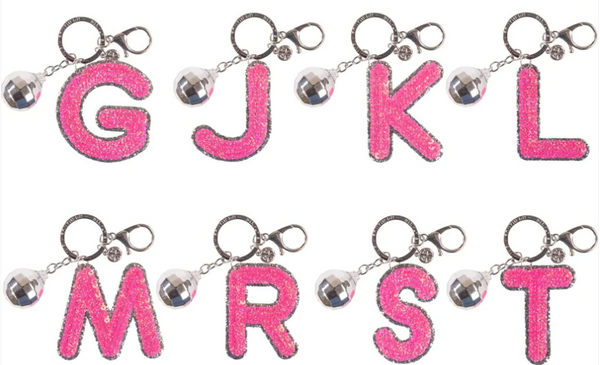 Simply Southern Initial Key chain - Disco