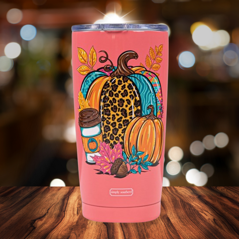 Pumpkin Simply Southern 16oz Tumbler