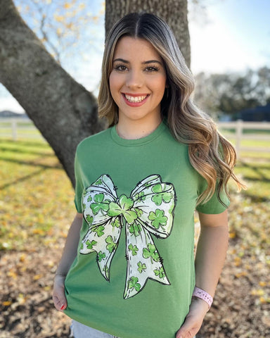 St. Patty's Bow Graphic T-shirt