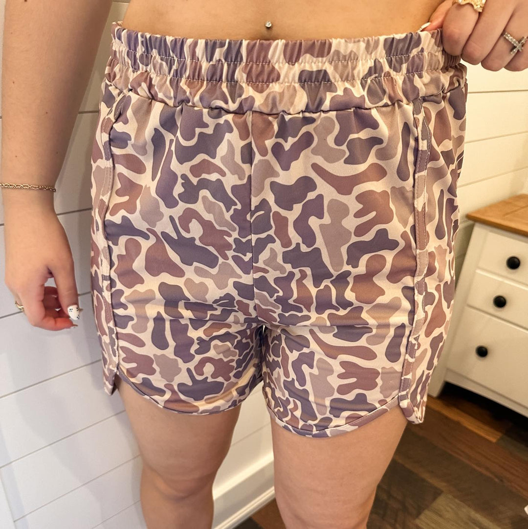 Duck Camo Brown Shorts