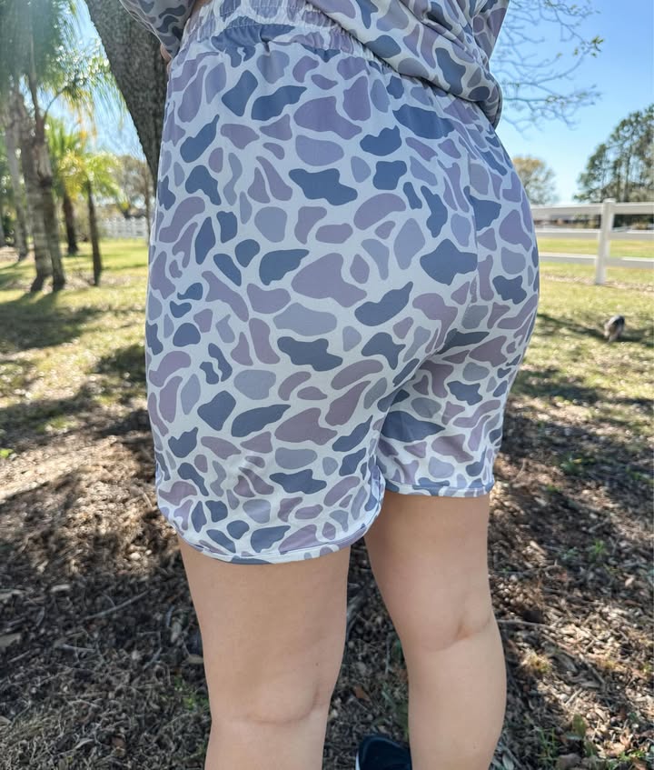 Duck Camo Grey Shorts
