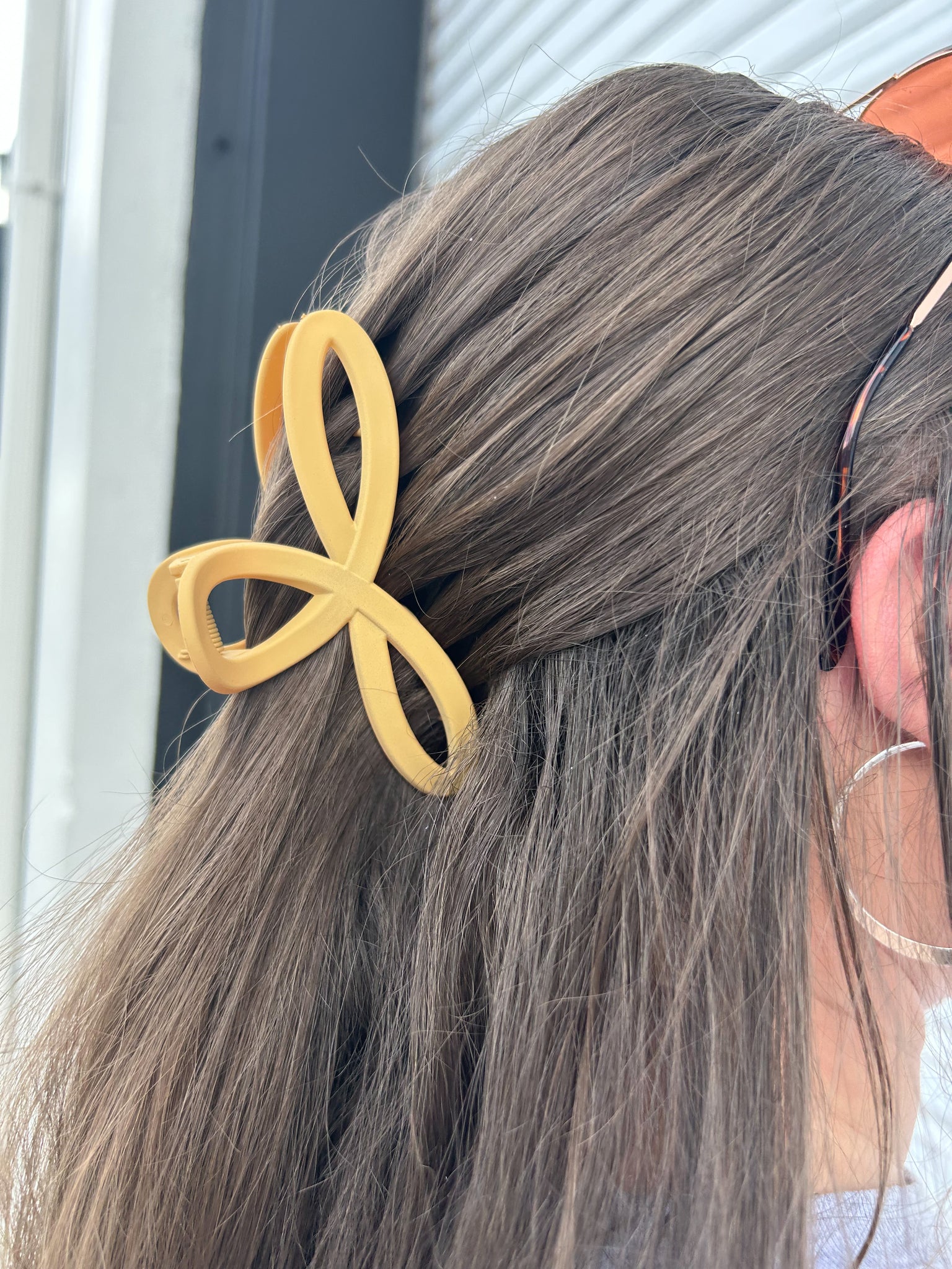 Twisted Hair Clip - Mustard