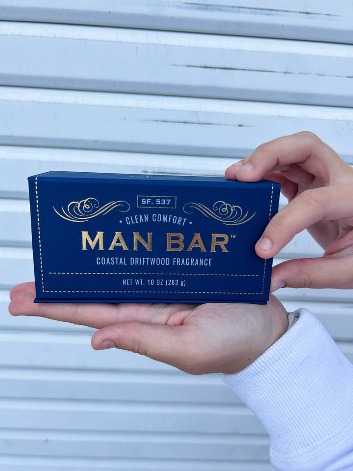 Man exfoliating bar- Coastal Driftwood