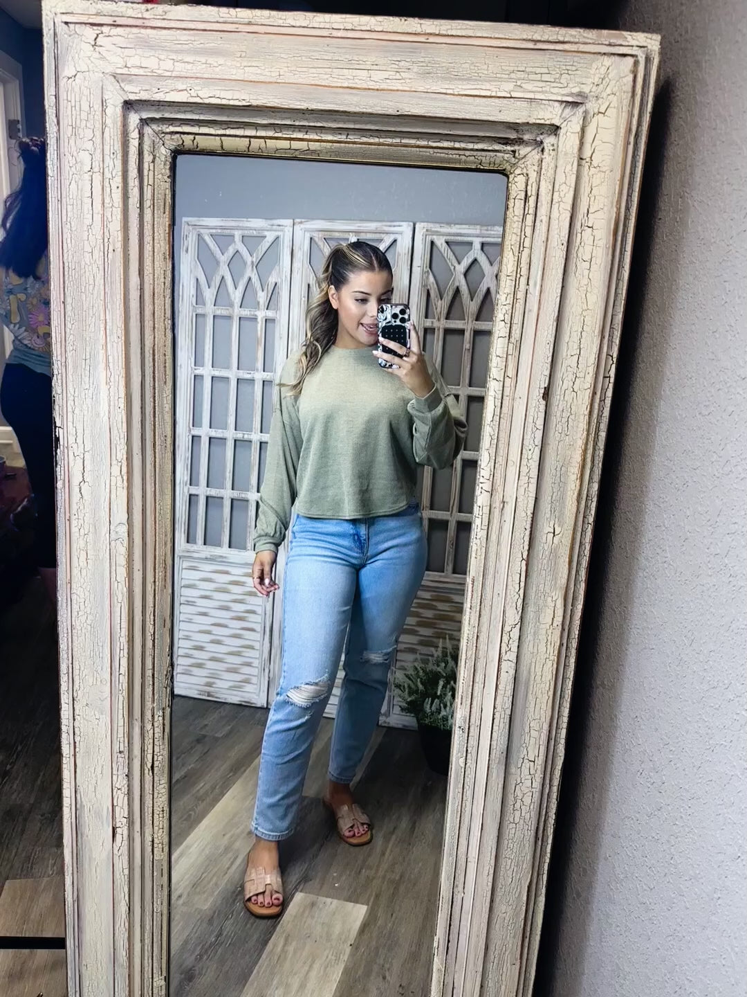 Olivia Olive Top
