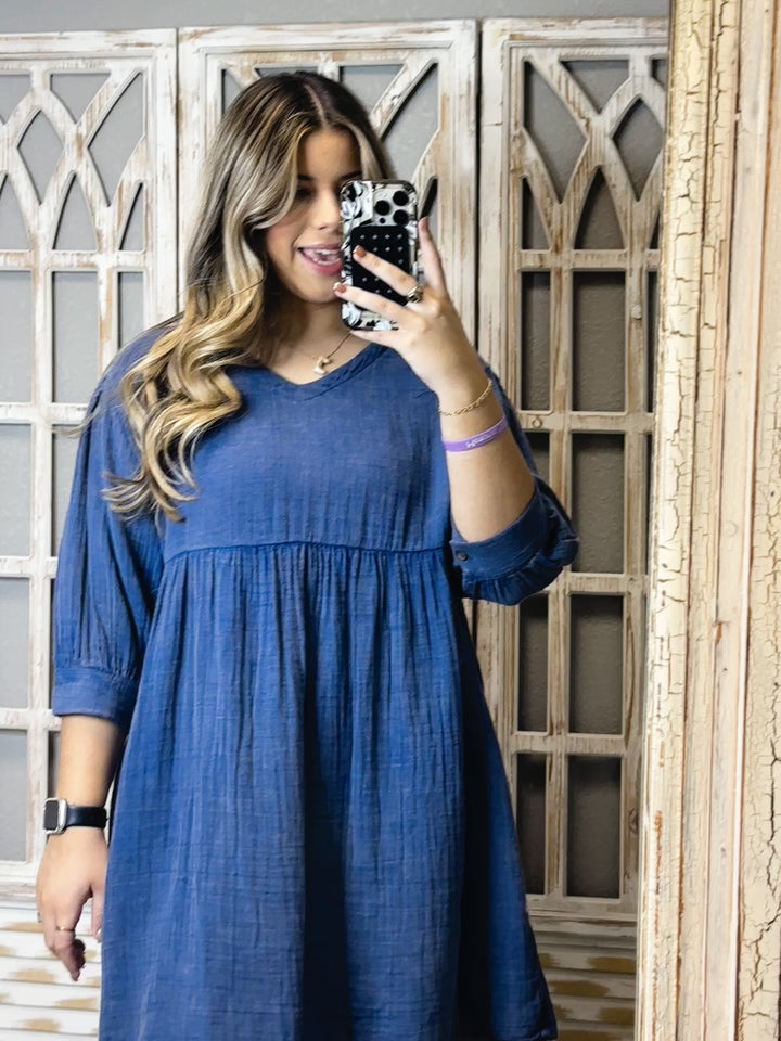Simply Southern Indigo Dress