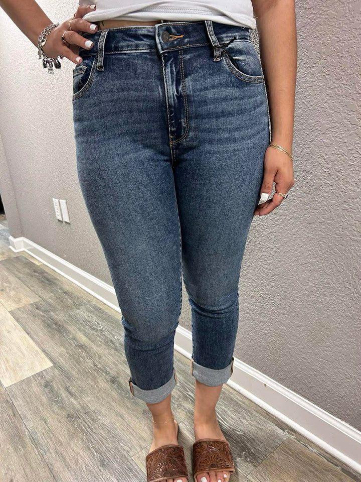 Denim Blues Capris