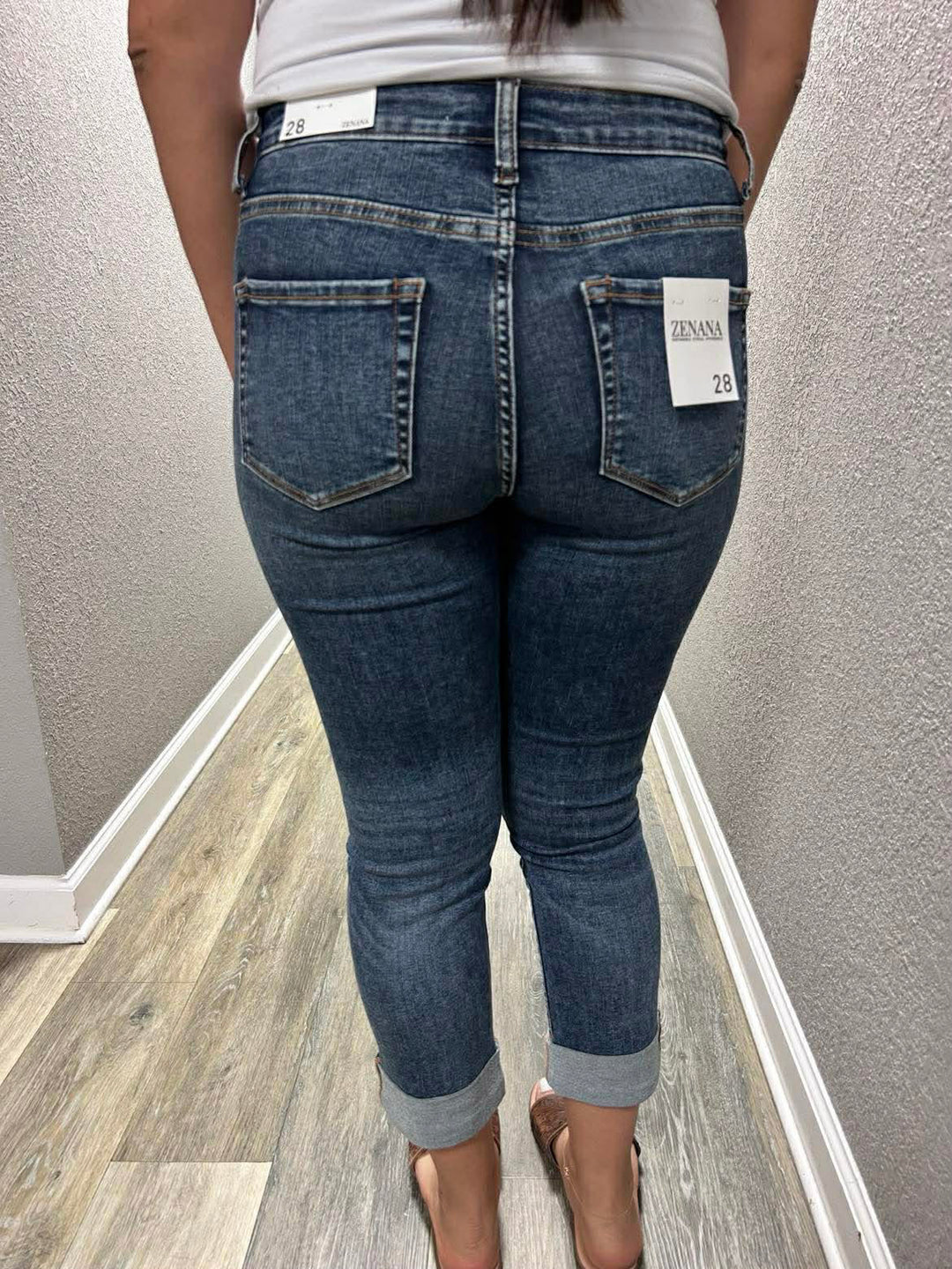 Denim Blues Capris