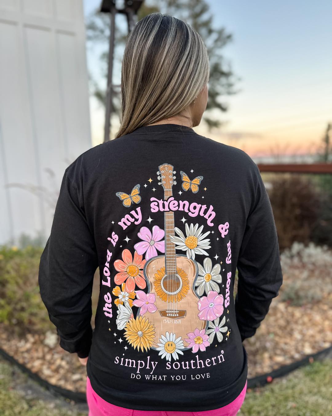 The Lord is My Strength &amp; My Song Simply Southern Long Sleeve T-Shirt