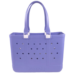 Simply Southern Large Solid Tote- Iris