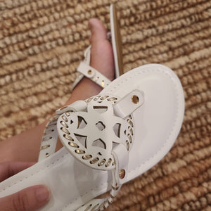 White Lily Sandals
