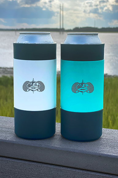 ToadFish Non-Tipping Slim Can Cooler- Teal