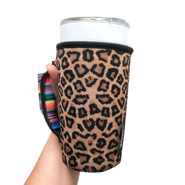 Lit 20oz Handlers- Leopard with Serape Handle