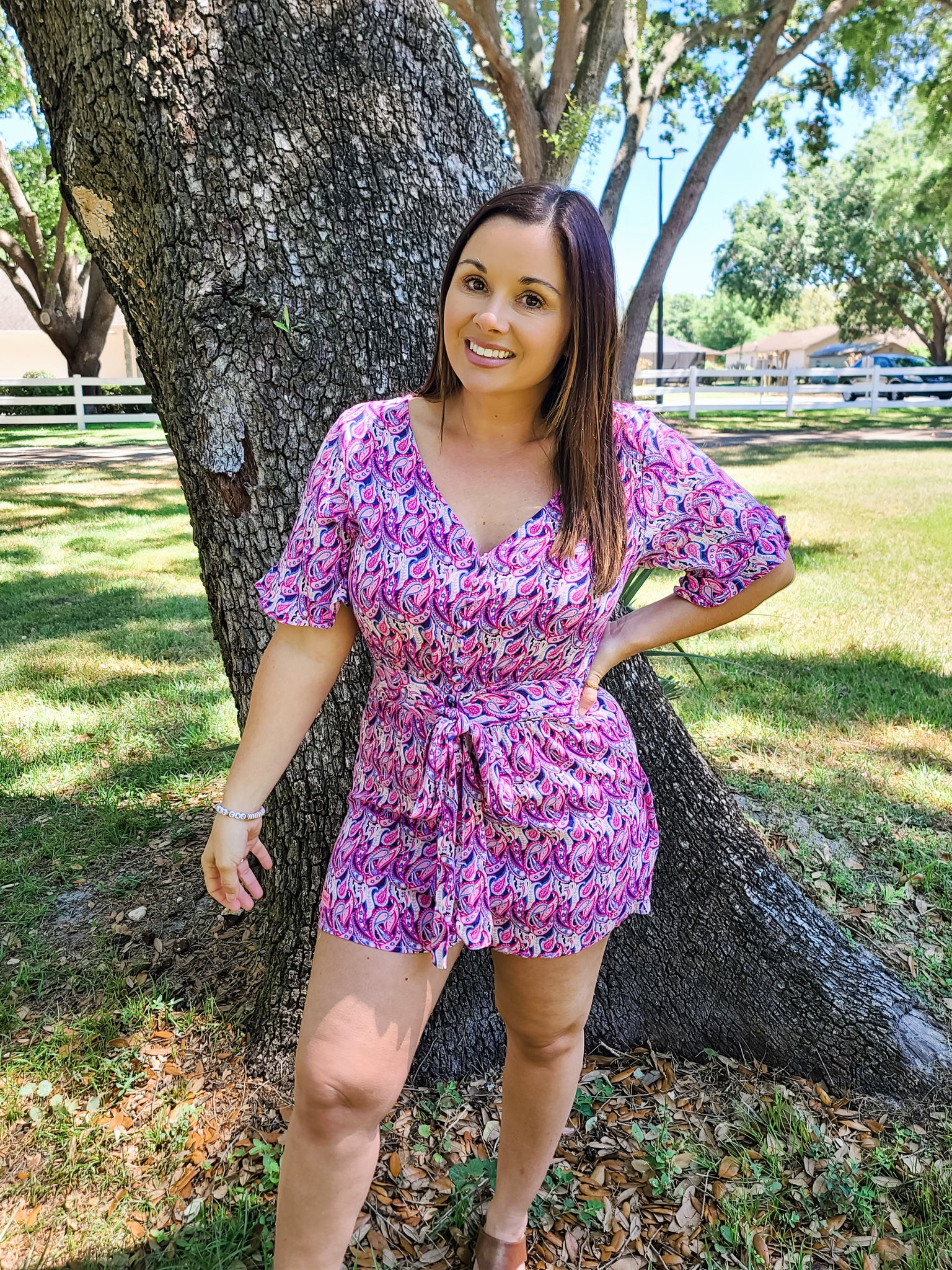 Simply Southern Paisley Romper