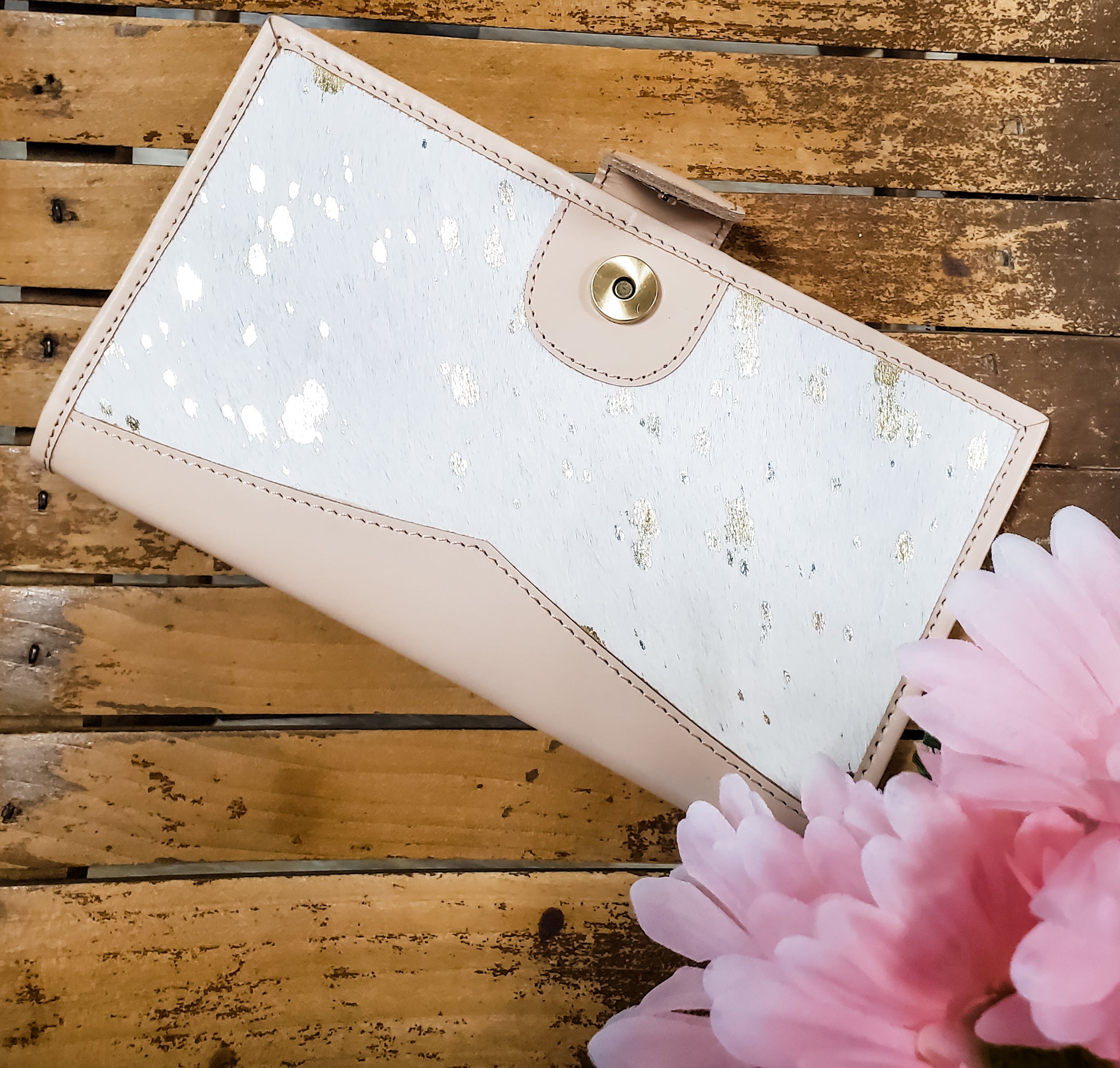 The Everything Clutch - Pink Gold
