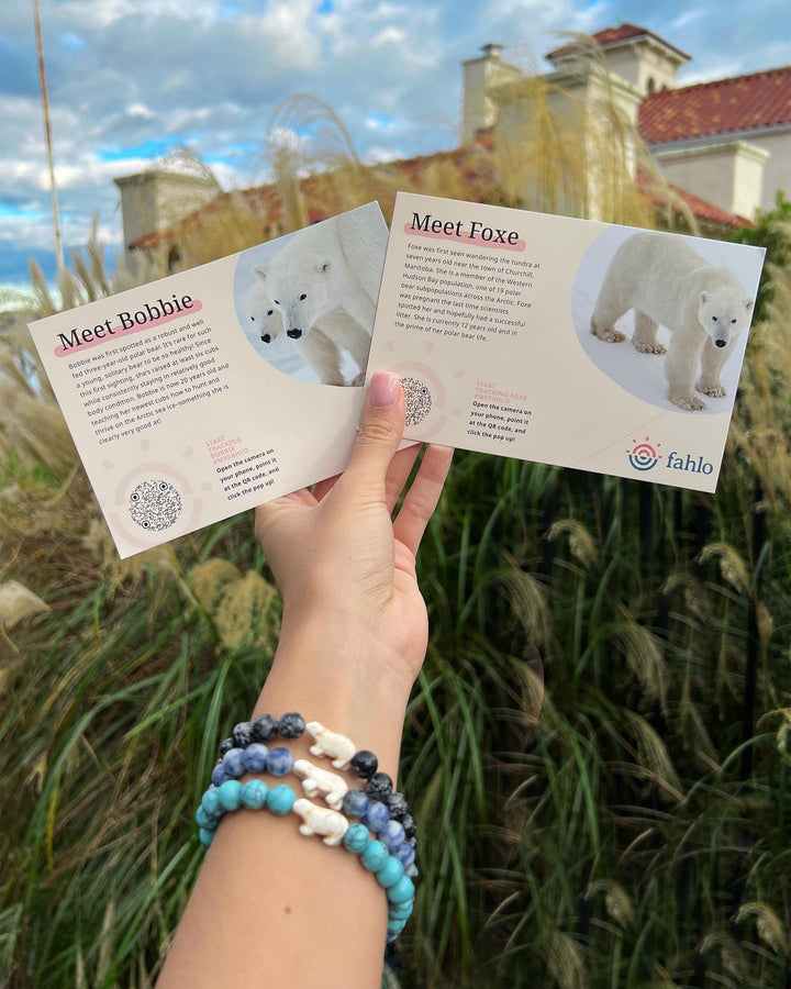 Fahlo Wildlife Tracking Bracelets- Polar Bear