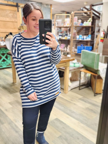 Making a Statement Stripe Sweater