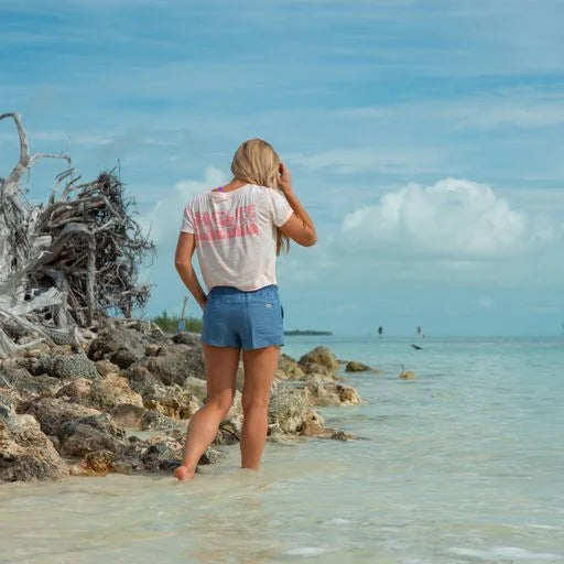 Palm Promenade Short Sleeve Cropped Top