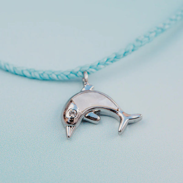Pura Vida Mother of Pearl Dolphin Charm Bracelet