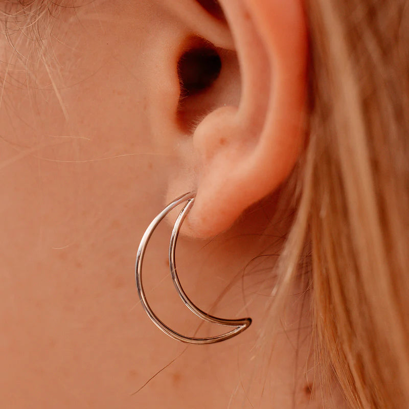 Pura Vida Crescent Hoop Earrings