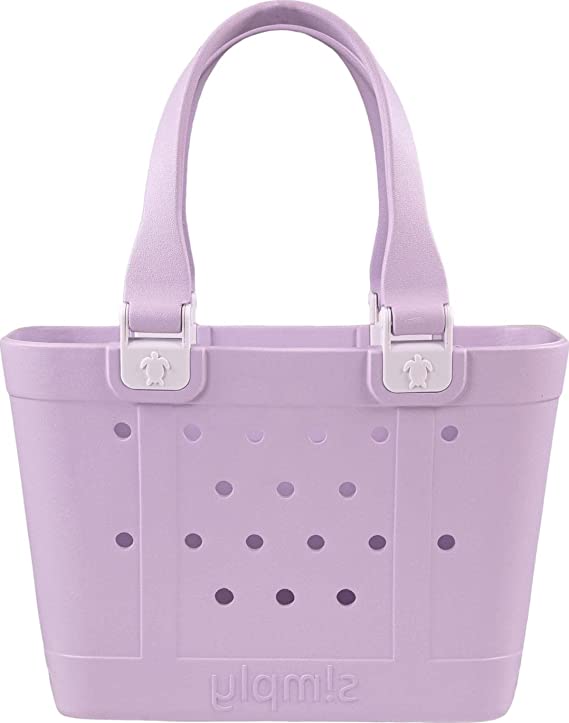 Simply Southern Mini Solid Tote- Orchid