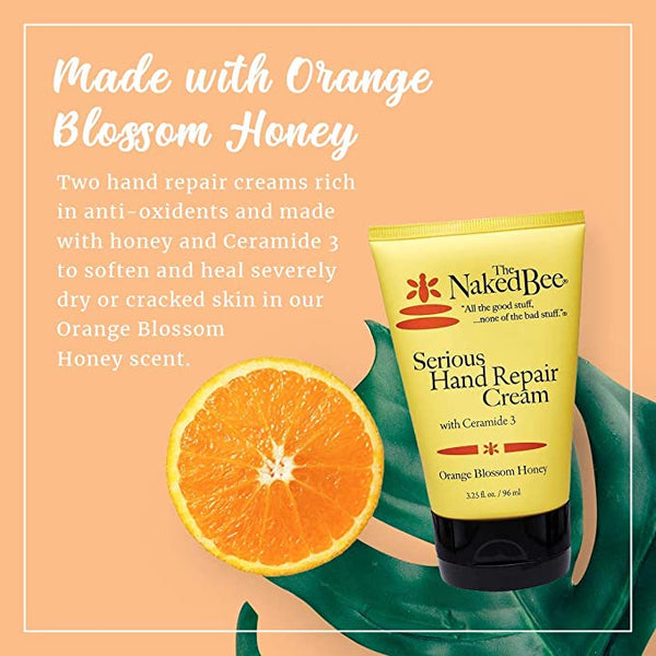 The Naked Bee Serious Hand Repair Cream- Orange Blossom Honey