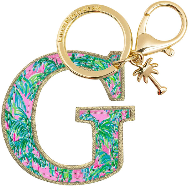 Lilly Pulitzer Leather Initial Keychain - G