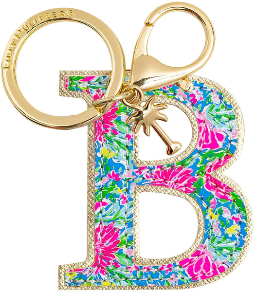 Lilly Pulitzer Leather Initial Keychain - B