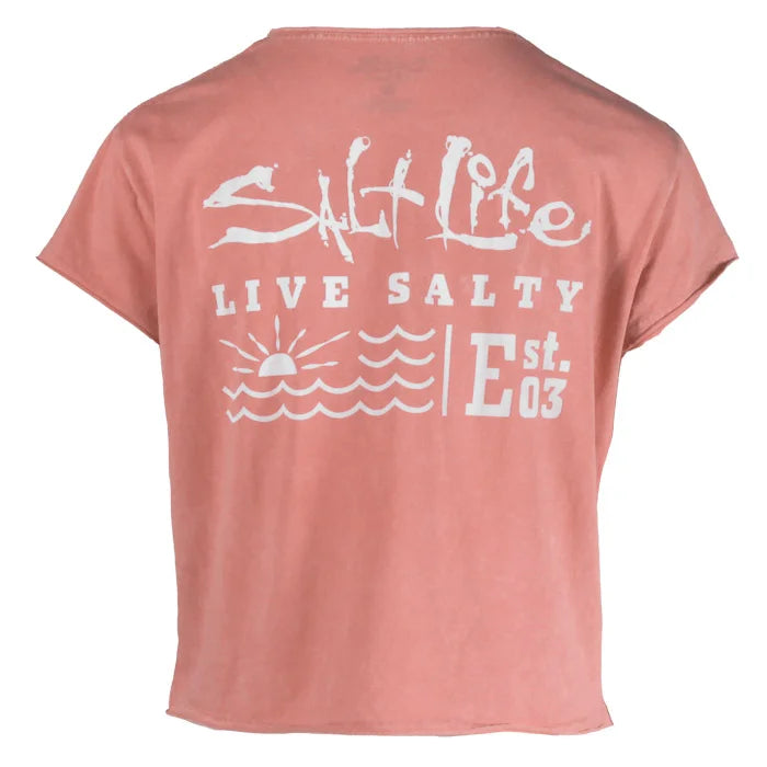 Sea Story Short Sleeve Cropped Tee