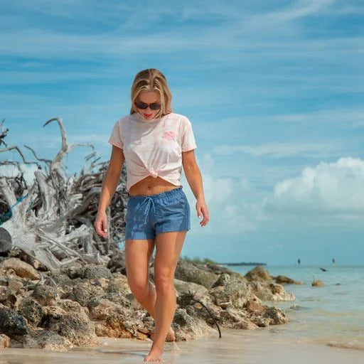 Palm Promenade Short Sleeve Cropped Top