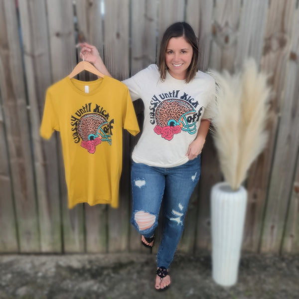 Classy Until Kick Off Leopard Top