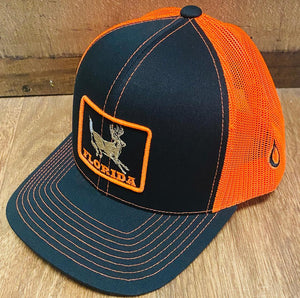 Florida Heritage Rugged Series- Black/N.Orange (Deer Logo)