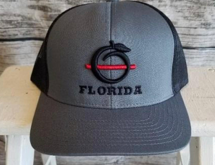 Florida Heritage Ridge Trucker Hat - Support Series Red Line