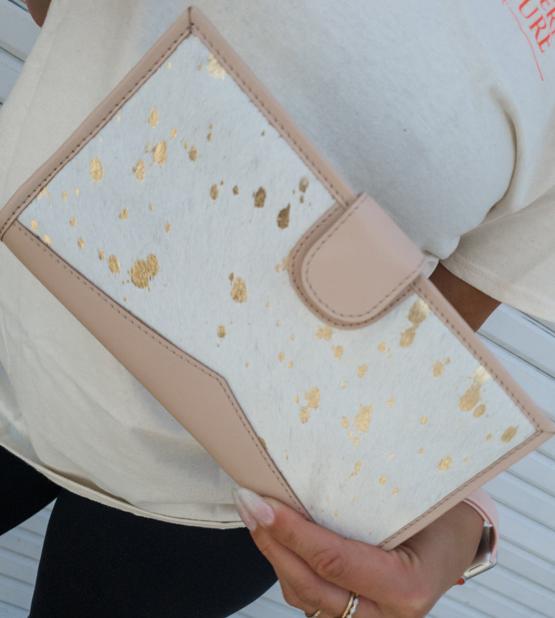 The Everything Clutch - Pink Gold