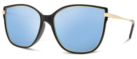 Ella Women Sunglasses -Gloss Black/Caribbean