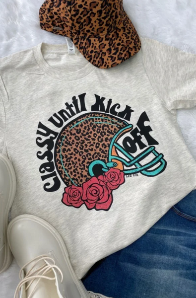 Classy Until Kick Off Leopard Top