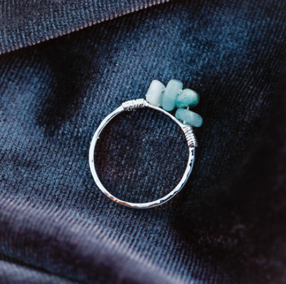 Pura Vida Wire Wrapped Gemstone Ring