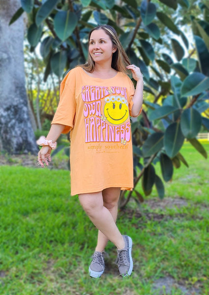 Simply Southern Create Your Own Happiness One Size T-Shirt