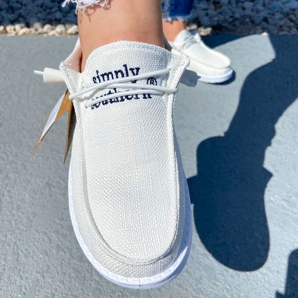 Simply Southern Slip On - White