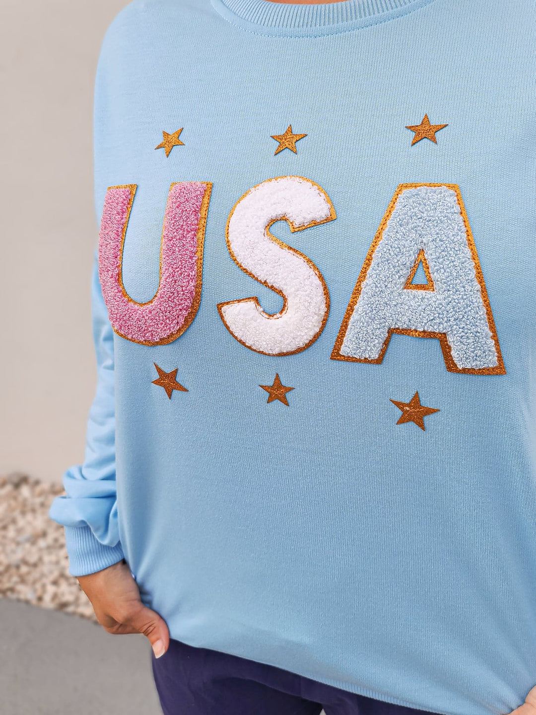 USA Sparkle Simply Southern Pullover
