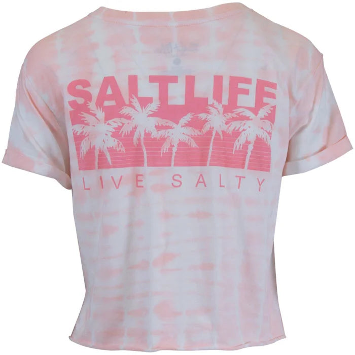 Palm Promenade Short Sleeve Cropped Top