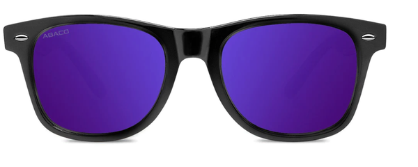 Waikiki Women Sunglasses - Gloss Black/Purple Mirror