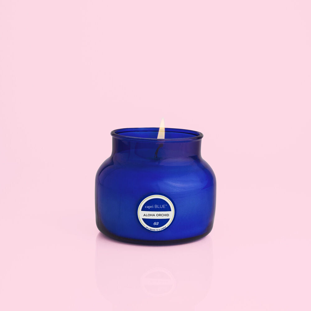 Aloha Orchid Petite Jar Candle - Blue