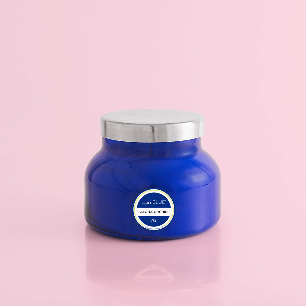 Aloha Orchid Signature Jar Candle- Blue