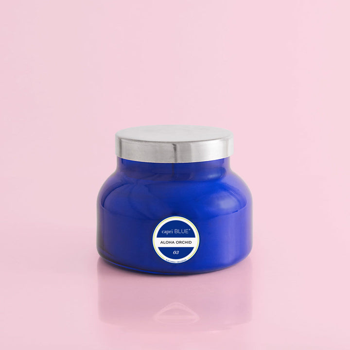 Aloha Orchid Signature Jar Candle- Blue