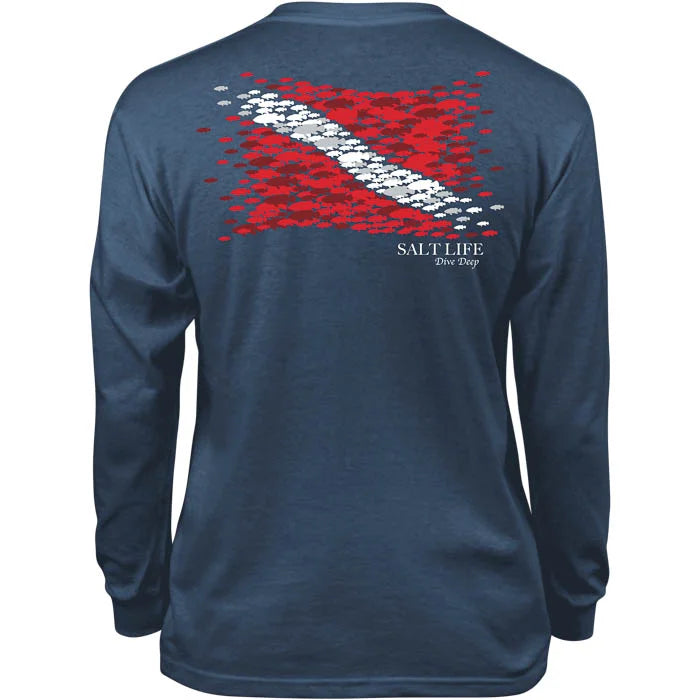 Grouper Flag Long Sleeve Youth Tee