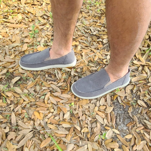 Mr J's Men's Slip On Shoe-  Grey