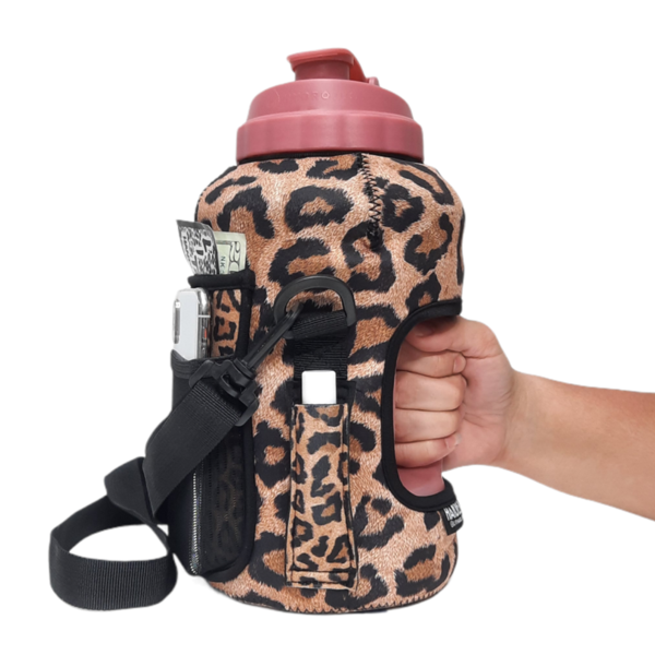 1/2 GALLON JUG CARRYING HANDLER - Leopard