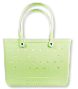 Simply Southern Large Solid Tote- Kiwi