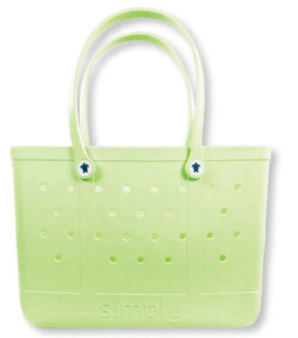 Simply Southern Large Solid Tote- Kiwi